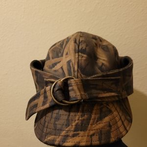Large filson waxed mossy oak pattern with wool lining duck hunting cap